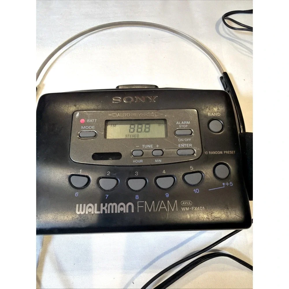 Sony Walkman WM-FX401 AM/FM Cassette Player Parts Repair Radio Works